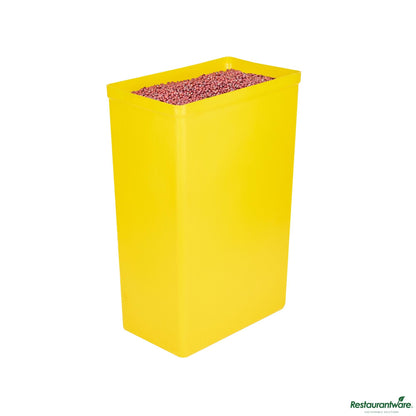 Wholesale Restaurantware 10 Gal / 160 Cup White Plastic Ingredient Bin - 15.1" X 9.1" X 23.1"- Bulk