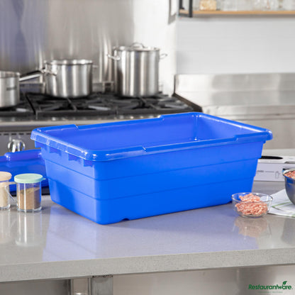 Wholesale Restaurantware Blue Meat Lug / Tote Box - 24.8" X 15.7" X 8.7"- Bulk