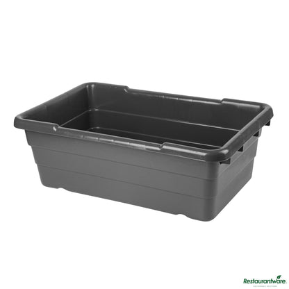 Wholesale Restaurantware Dark Gray Meat Lug / Tote Box - 24.8" X 15.7" X 8.7"- Bulk