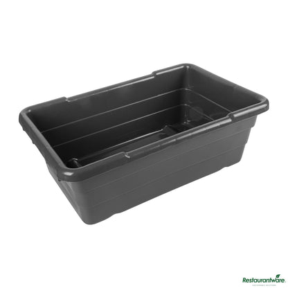 Wholesale Restaurantware Dark Gray Meat Lug / Tote Box - 24.8" X 15.7" X 8.7"- Bulk