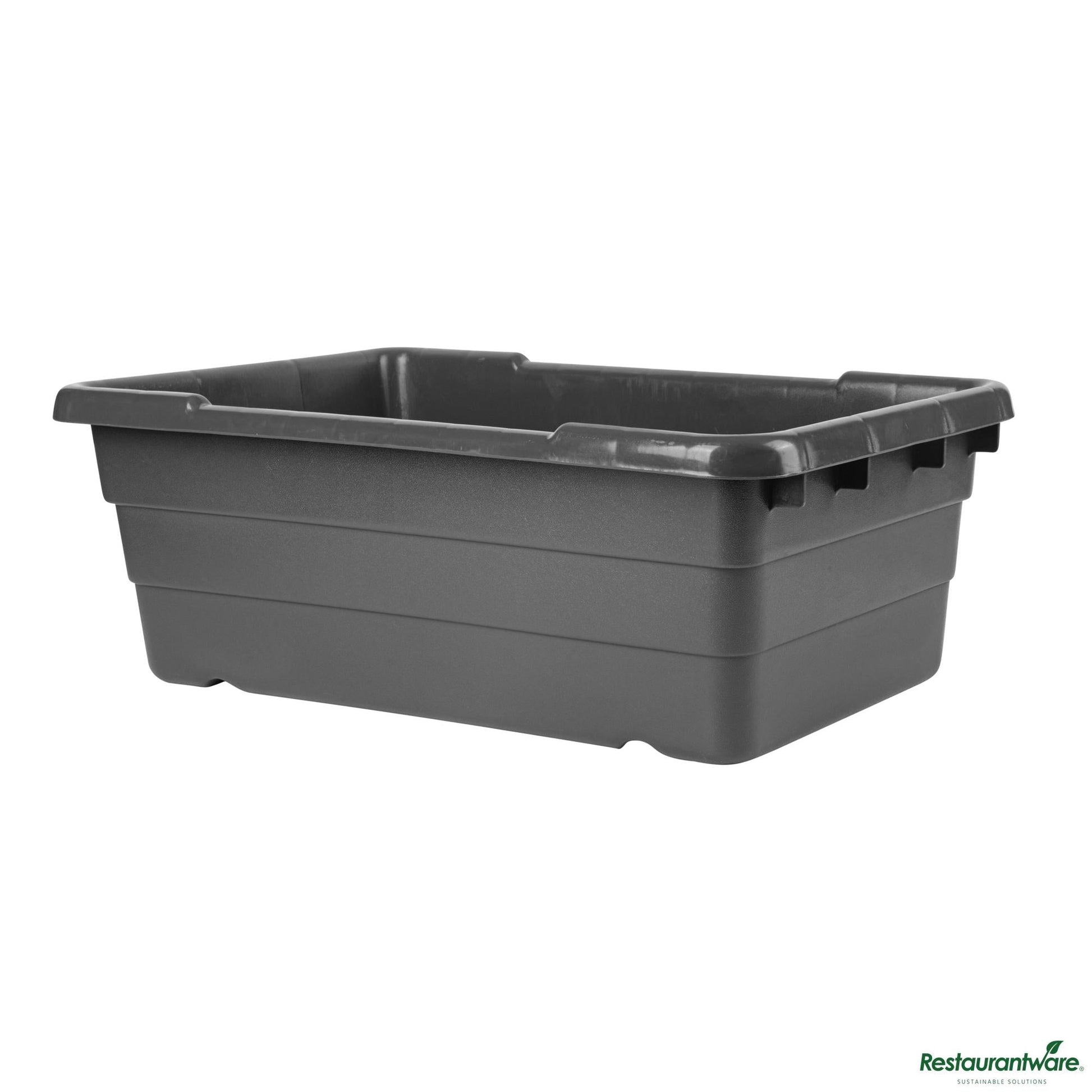 Wholesale Restaurantware Dark Gray Meat Lug / Tote Box - 24.8" X 15.7" X 8.7"- Bulk