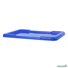 Wholesale Restaurantware Blue Recessed Lid - Fits Meat Lug / Tote Box - 25" X 16" X 0.8"- Bulk