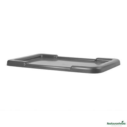 Wholesale Restaurantware Dark Gray Recessed Lid - Fits Meat Lug / Tote Box - 25" X 16" X 0.8"- Bulk