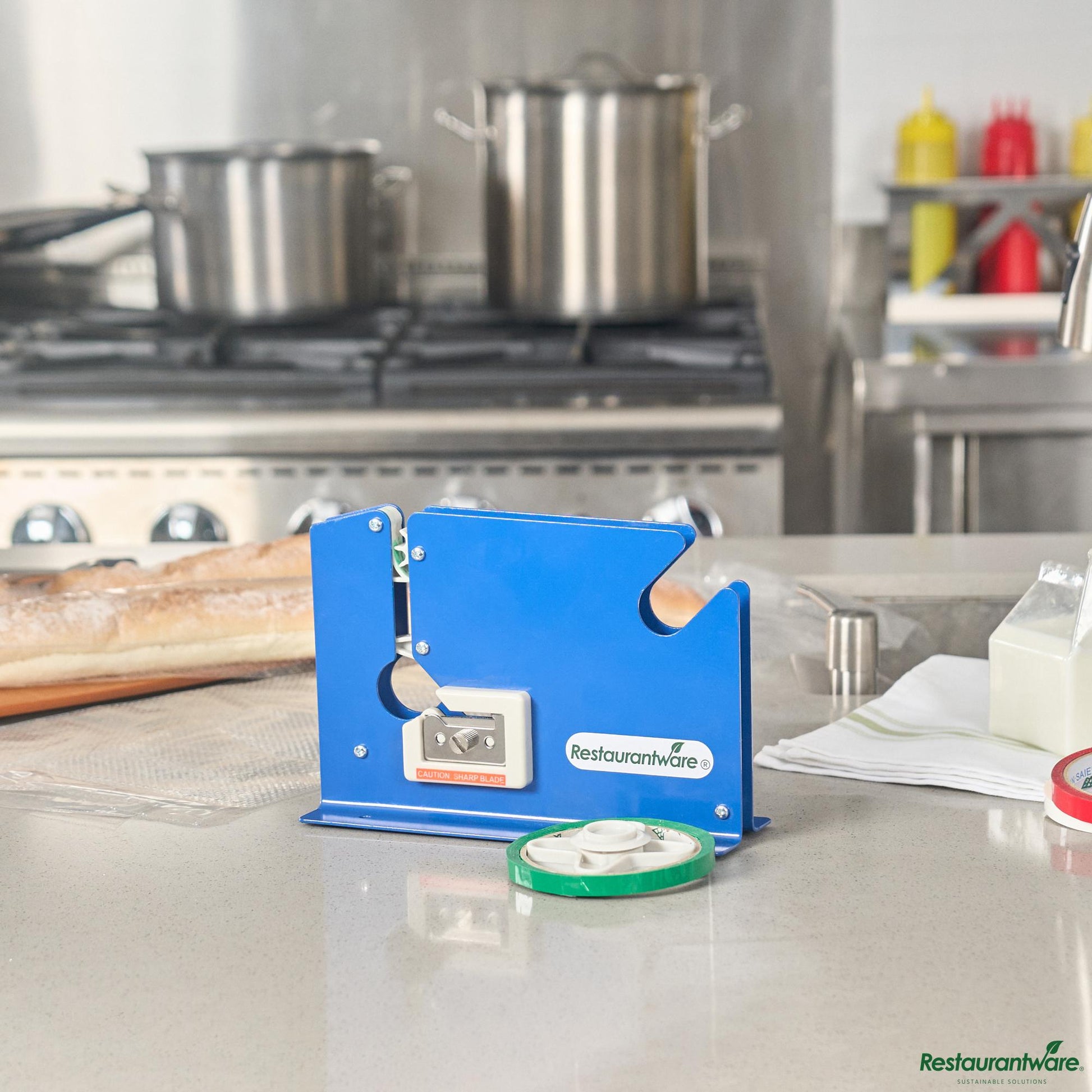 Wholesale Restaurantware Poly Bag Sealer Tape Dispenser - 8.6" X 2.9" X 6"- Bulk