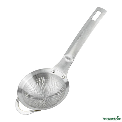 Wholesale Restaurantware Stainless Steel Extra Fine Mesh Strainer - 8.3"×3.2"×0.9"- Bulk