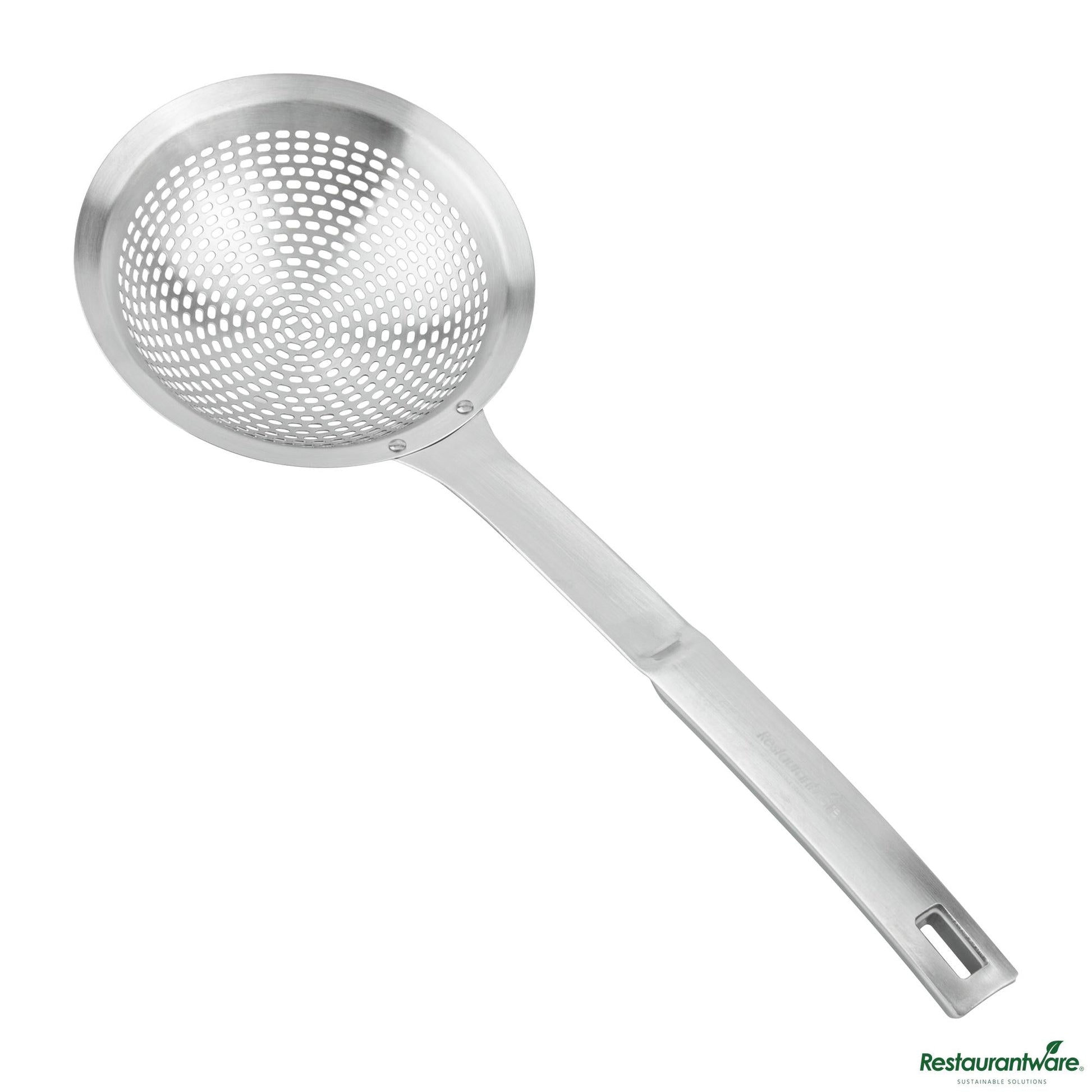 Wholesale Restaurantware Stainless Steel Skimmer - 14.8"×5.5"×1.5"- Bulk