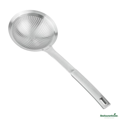 Wholesale Restaurantware Stainless Steel Fine Mesh Skimmer - 14.8"×5.5"×1.5"- Bulk