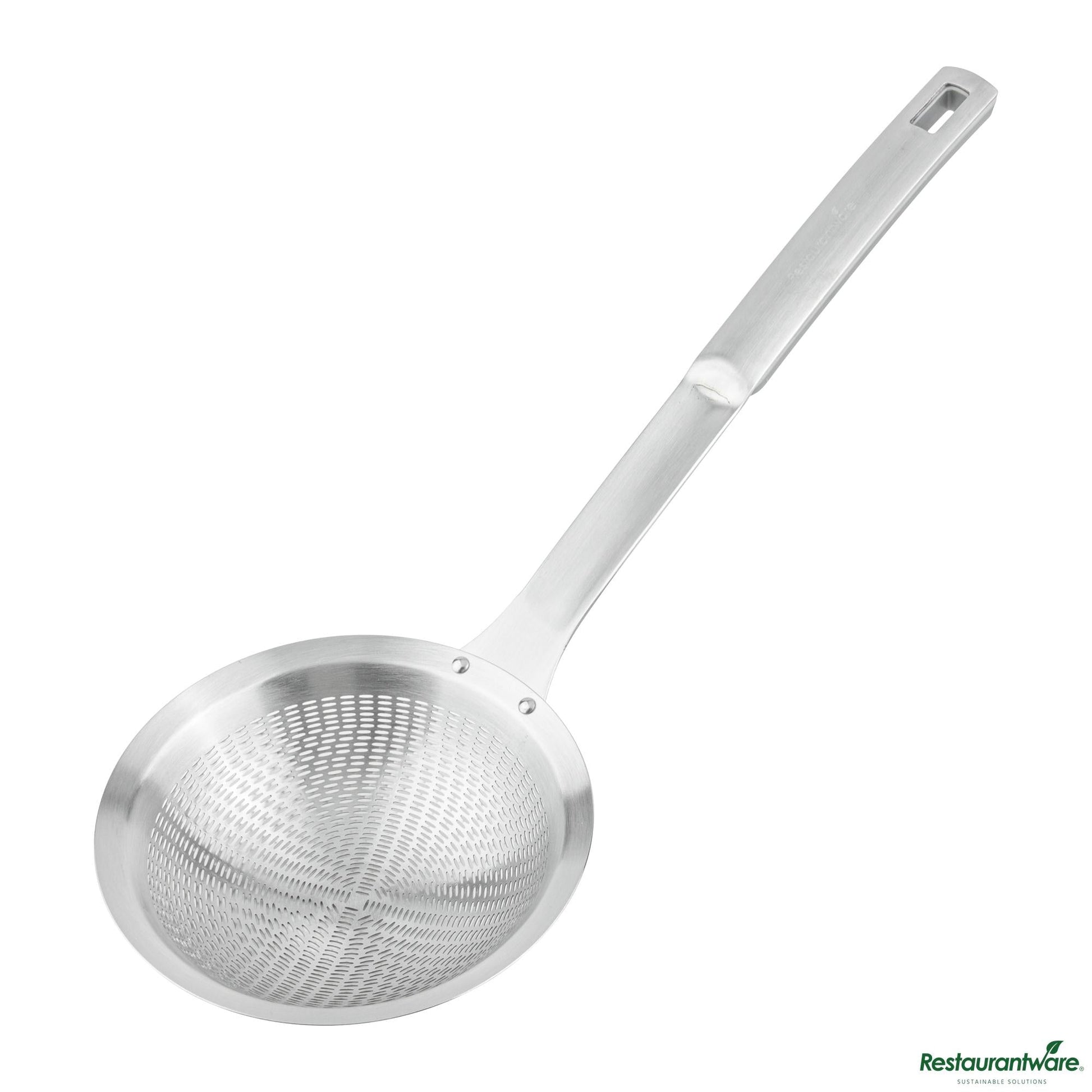 Wholesale Restaurantware Stainless Steel Fine Mesh Skimmer - 14.8"×5.5"×1.5"- Bulk