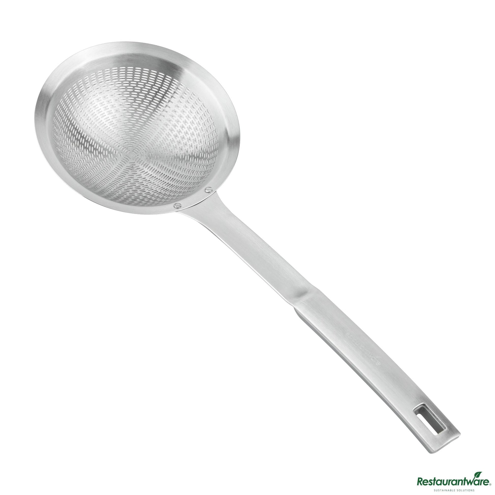 Wholesale Restaurantware Stainless Steel Fine Mesh Skimmer - 14.8"×5.5"×1.5"- Bulk