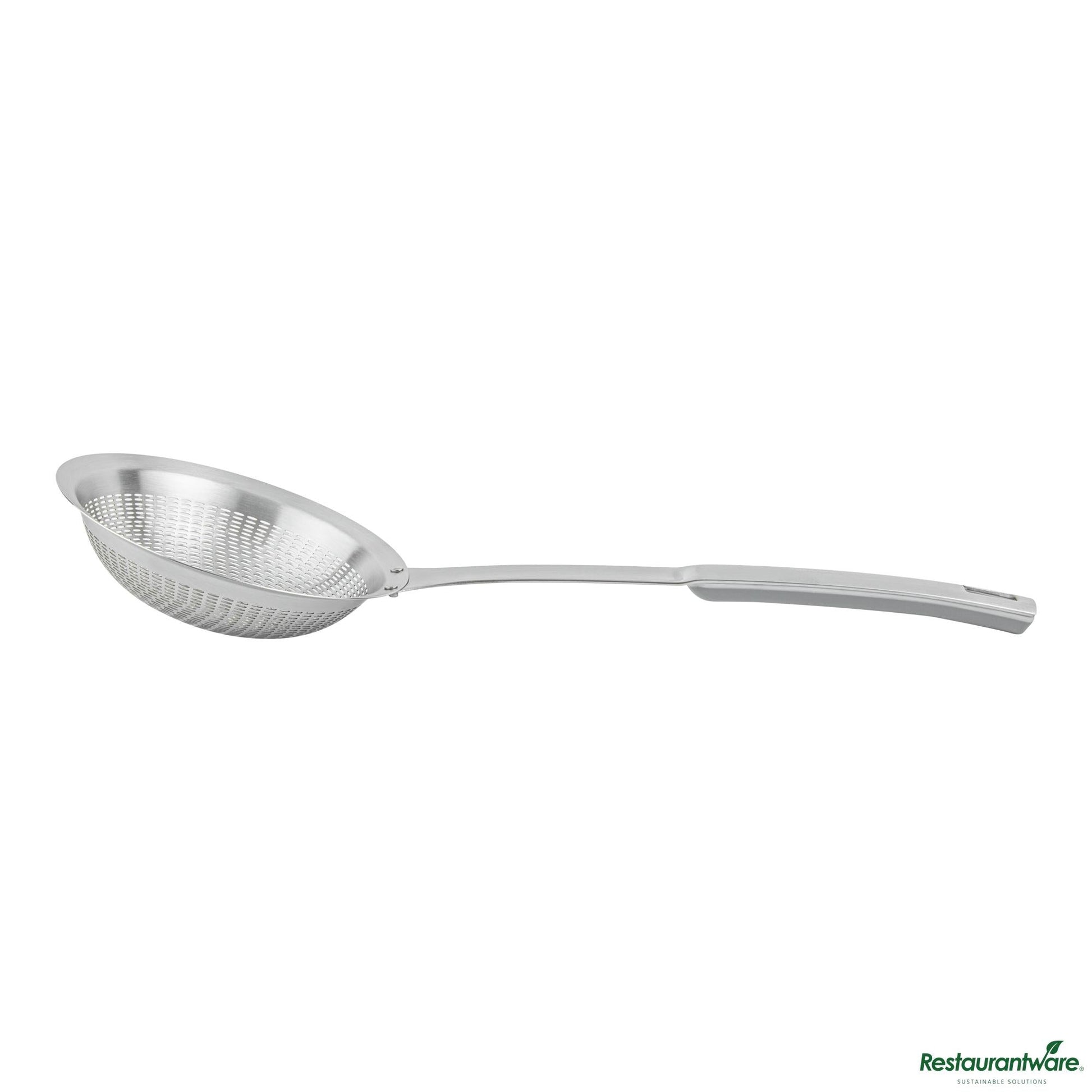 Wholesale Restaurantware Stainless Steel Fine Mesh Skimmer - 14.8"×5.5"×1.5"- Bulk