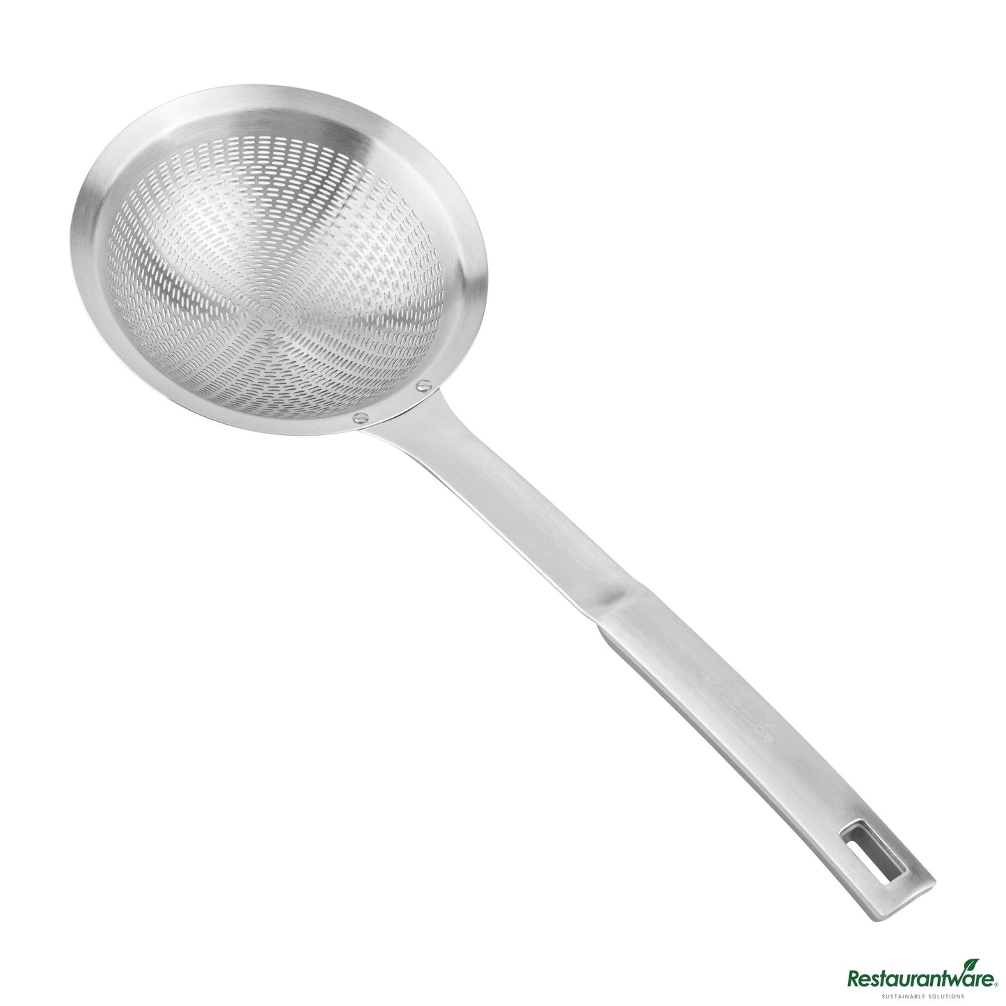 Wholesale Restaurantware Stainless Steel Fine Mesh Skimmer - 14.8"×5.5"×1.5"- Bulk