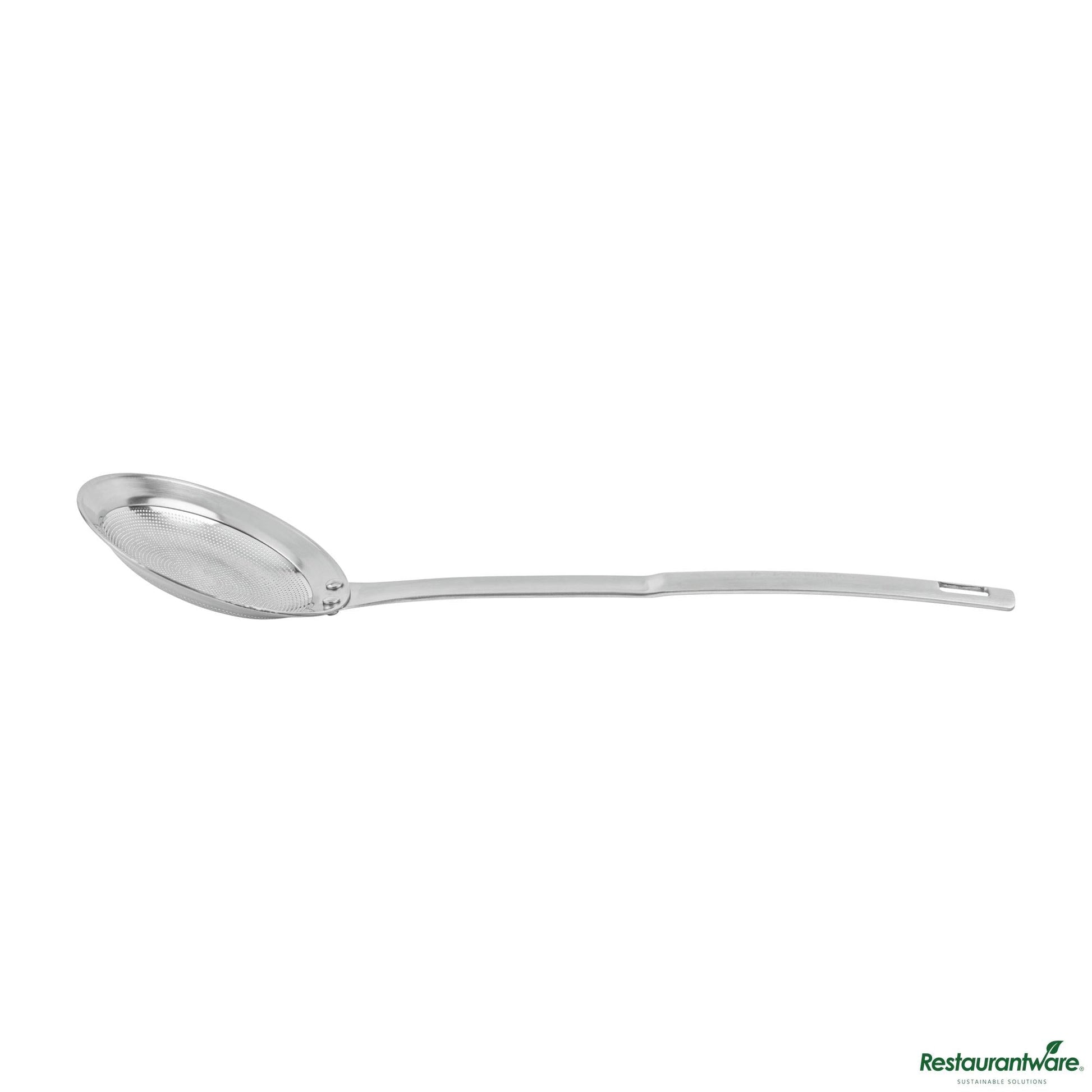 Wholesale Restaurantware Stainless Steel Fine Mesh Strainer - 10.4"×3.2"×0.7"- Bulk