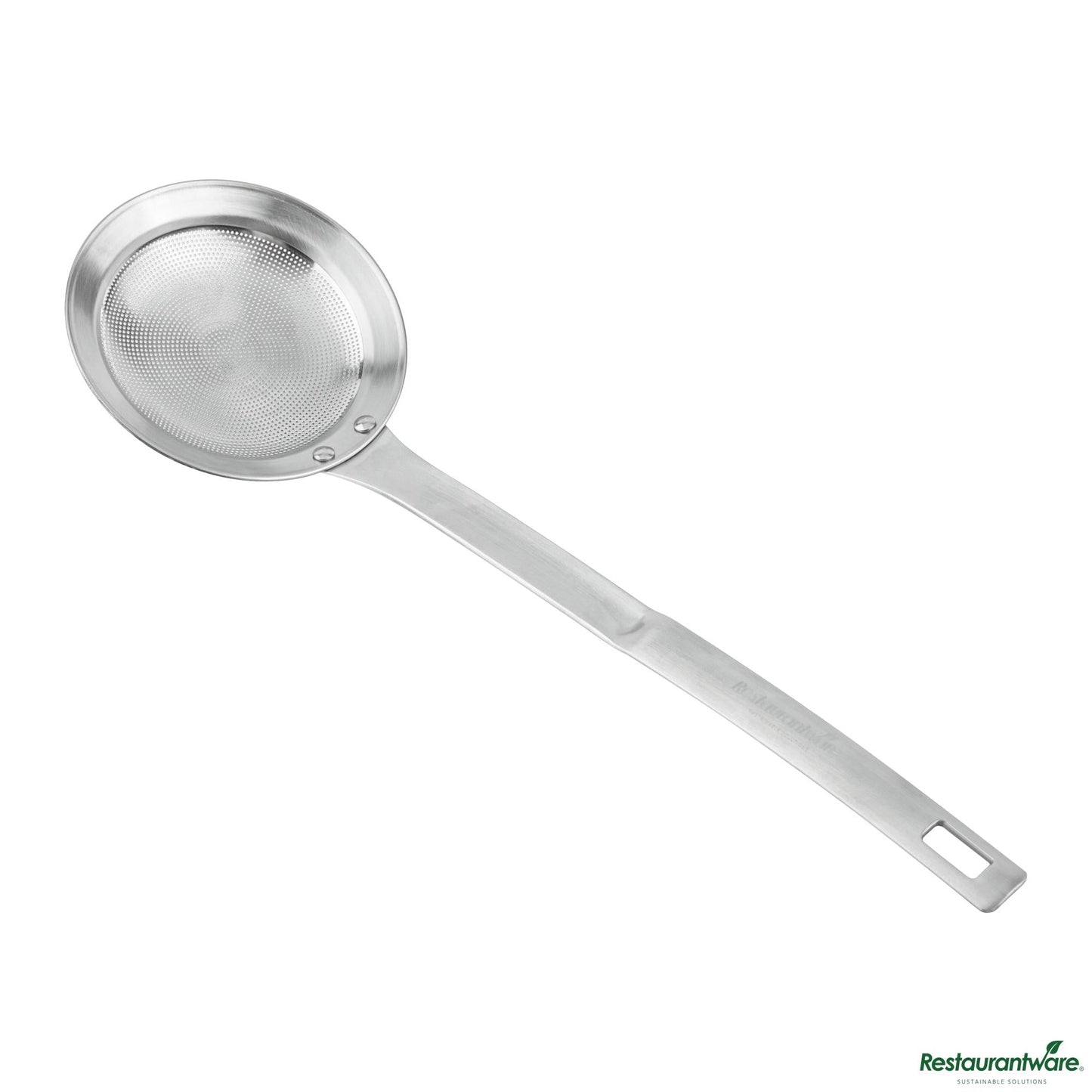 Wholesale Restaurantware Stainless Steel Fine Mesh Strainer - 10.4"×3.2"×0.7"- Bulk