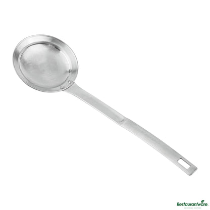 Wholesale Restaurantware Stainless Steel Fine Mesh Strainer - 10.4"×3.2"×0.7"- Bulk