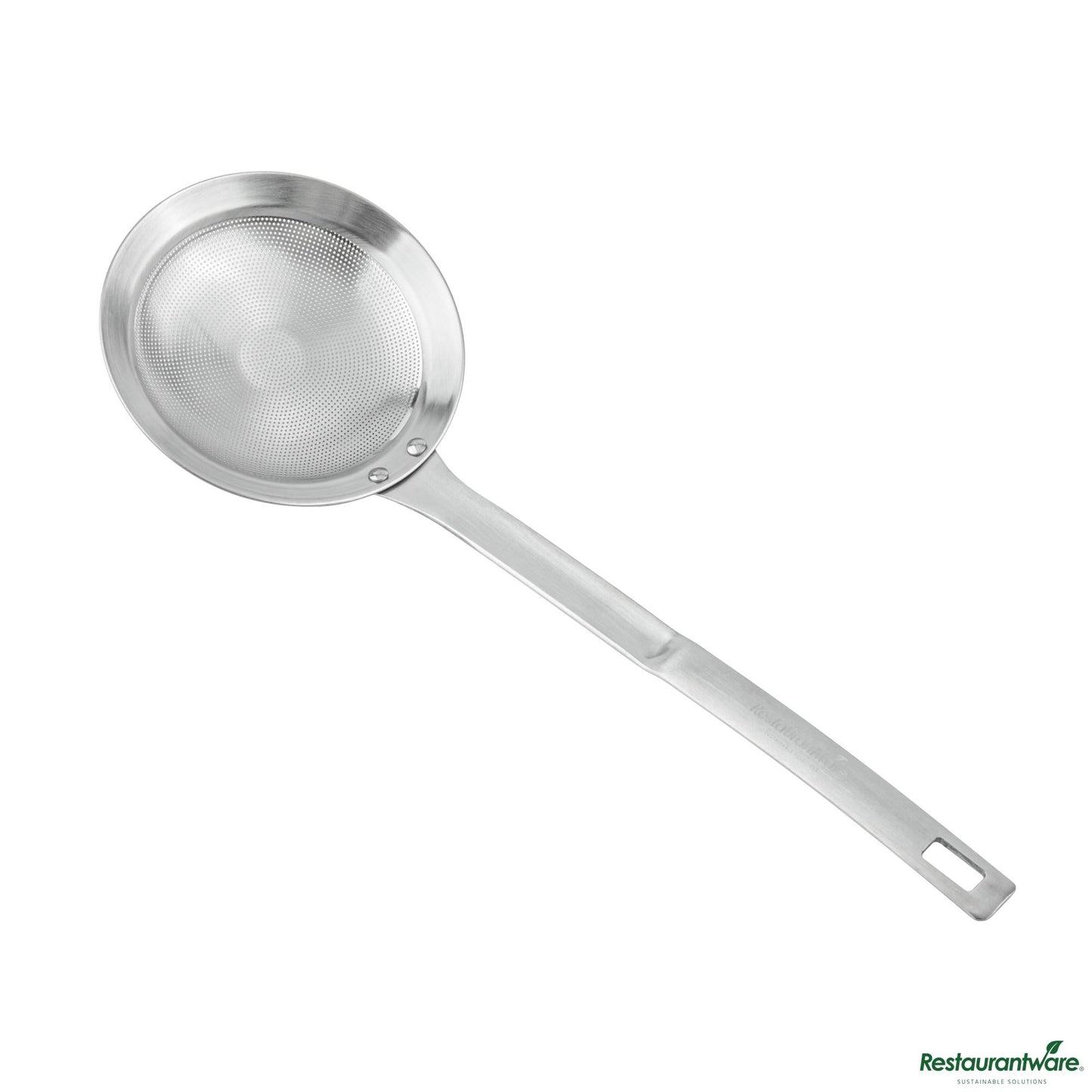 Wholesale Restaurantware Stainless Steel Fine Mesh Strainer - 10.8"×3.5"×0.7"- Bulk