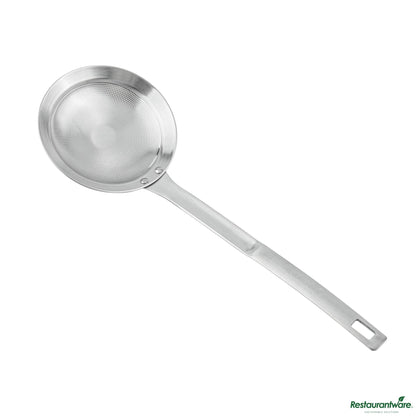 Wholesale Restaurantware Stainless Steel Fine Mesh Strainer - 10.8"×3.5"×0.7"- Bulk