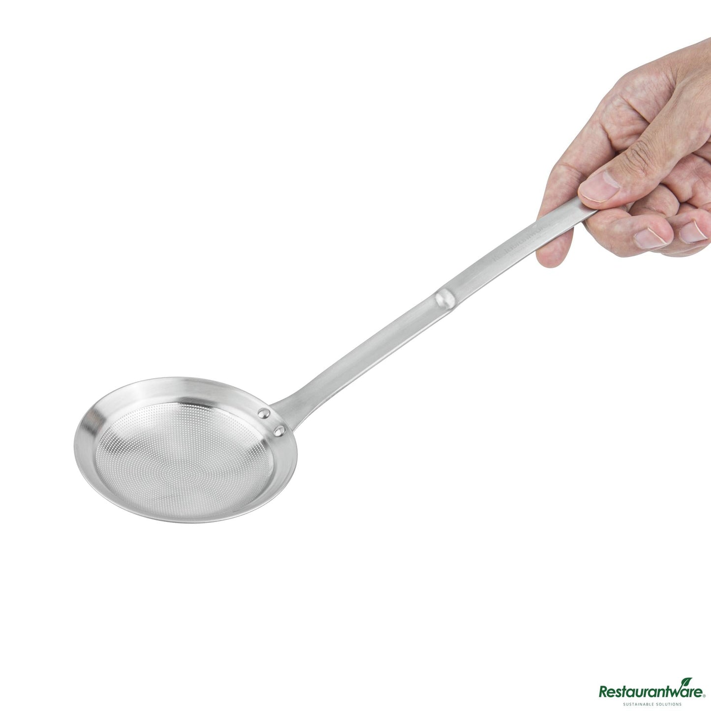 Wholesale Restaurantware Stainless Steel Fine Mesh Strainer - 10.8"×3.5"×0.7"- Bulk