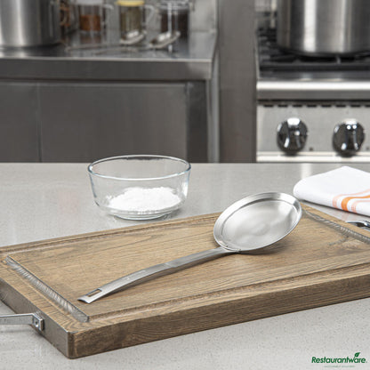 Wholesale Restaurantware Stainless Steel Fine Mesh Strainer - 13.4"×4.3"×0.7"- Bulk
