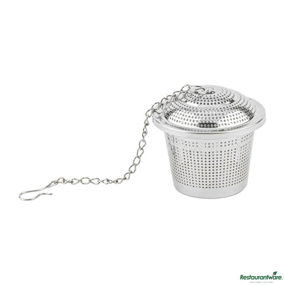 Wholesale Restaurantware Stainless Steel Extra Fine Mesh Loose Leaf Tea / Spice Infuser - 2"×2"×1.8"- Bulk