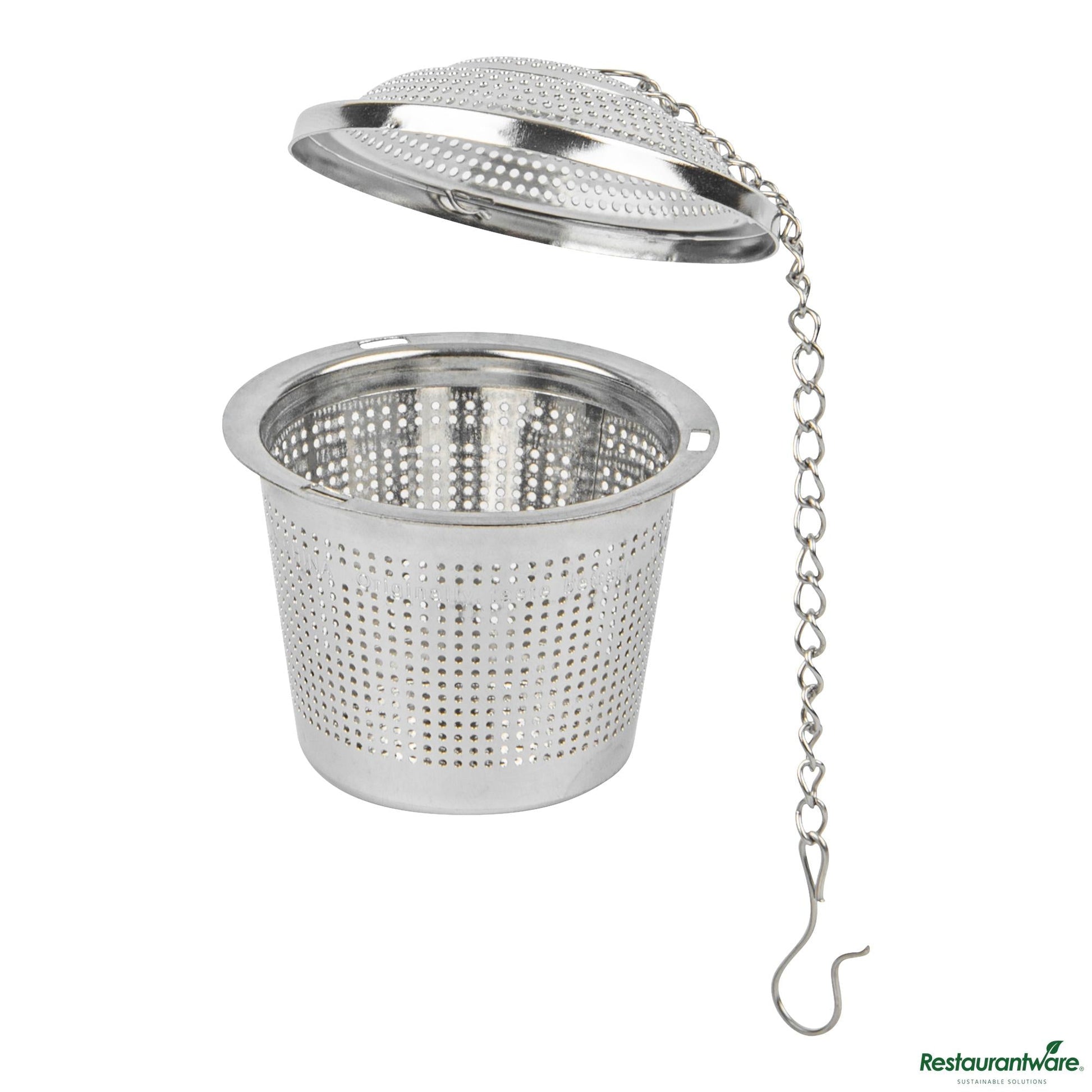 Wholesale Restaurantware Stainless Steel Extra Fine Mesh Loose Leaf Tea / Spice Infuser - 2"×2"×1.8"- Bulk