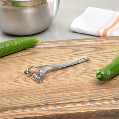 Wholesale Restaurantware Stainless Steel "Y" Vegetable Peeler - with Serrated Blade - 5.7"×2.2"×0.4"- Bulk