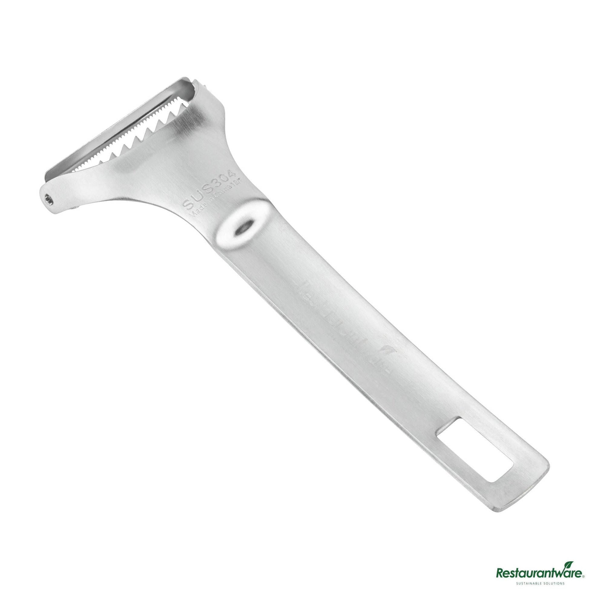 Wholesale Restaurantware Stainless Steel "Y" Vegetable Peeler - with Serrated Blade - 5.7"×2.2"×0.4"- Bulk