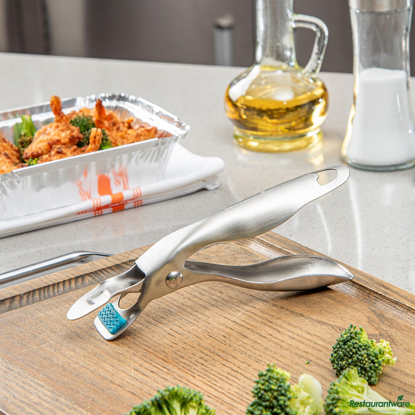 Wholesale Restaurantware Stainless Steel Anti-Scald Hot Plate Gripper - 7.5"×1.3"×3.3"- Bulk
