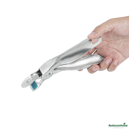 Wholesale Restaurantware Stainless Steel Anti-Scald Hot Plate Gripper - 7.5"×1.3"×3.3"- Bulk