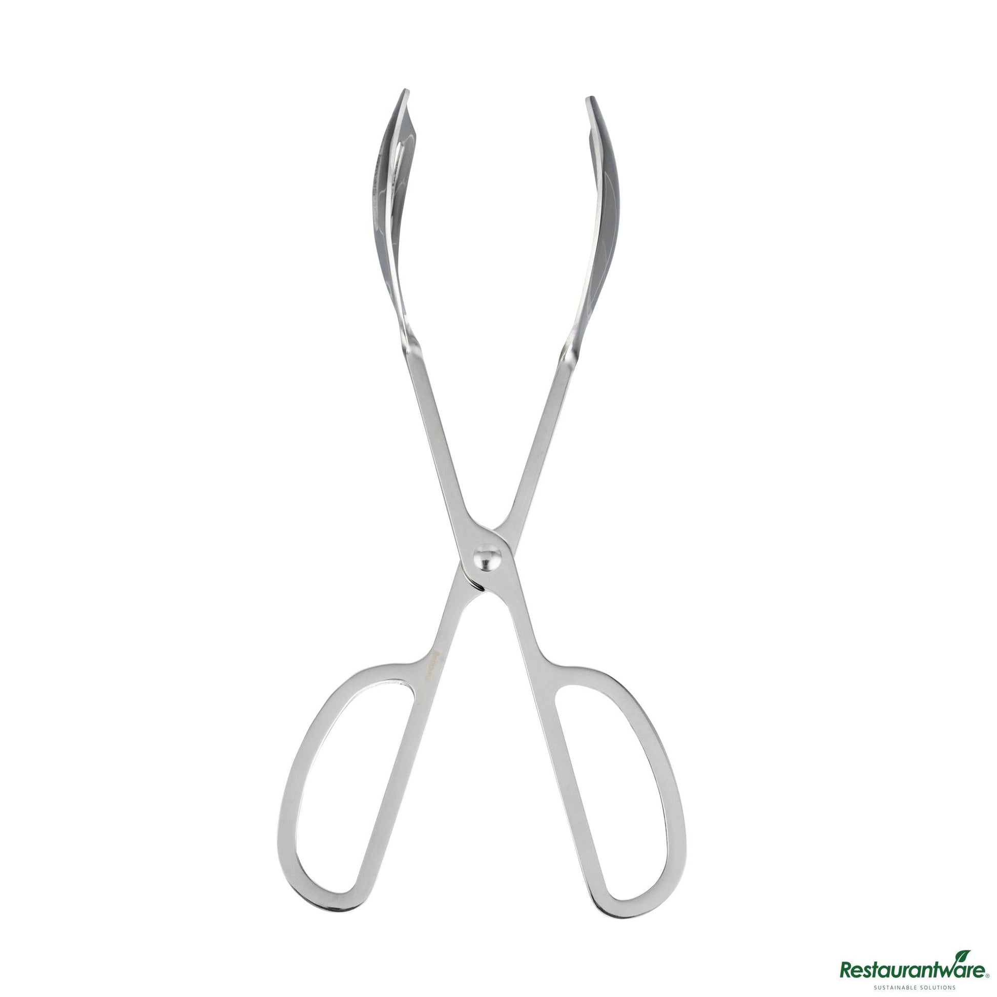 Wholesale Restaurantware Stainless Steel Scissor Tongs - 10.8"×5.3"×4.7"- Bulk