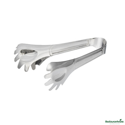 Wholesale Restaurantware Stainless Steel Pasta Tongs - 8.3"×3.8"×2.9"- Bulk
