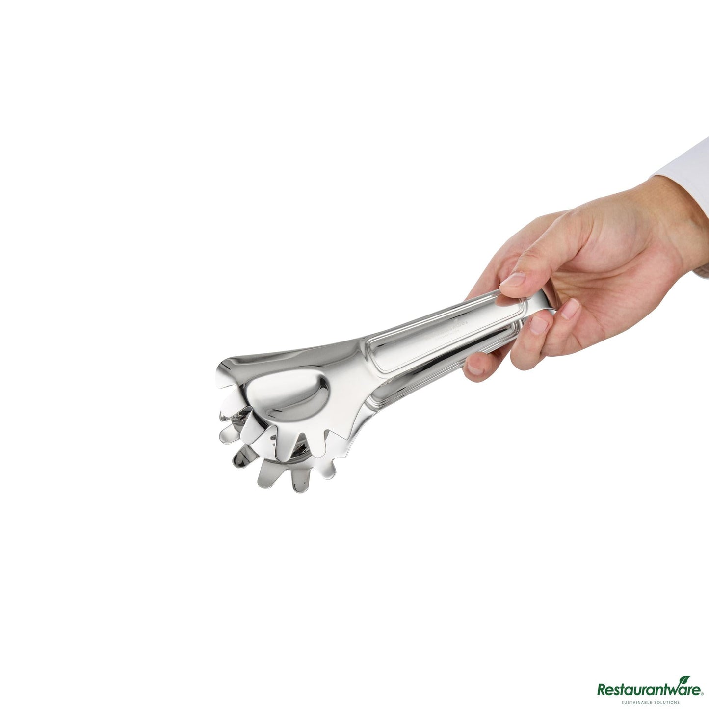 Wholesale Restaurantware Stainless Steel Pasta Tongs - 8.3"×3.8"×2.9"- Bulk