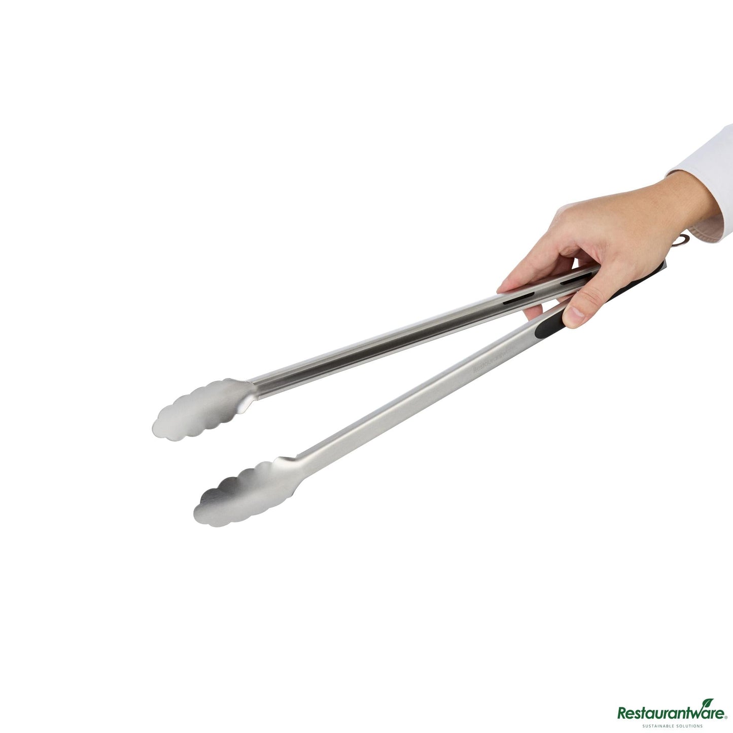 Wholesale Restaurantware Stainless Steel Grilling Tongs - 17.6"×1.4"×1.5"- Bulk