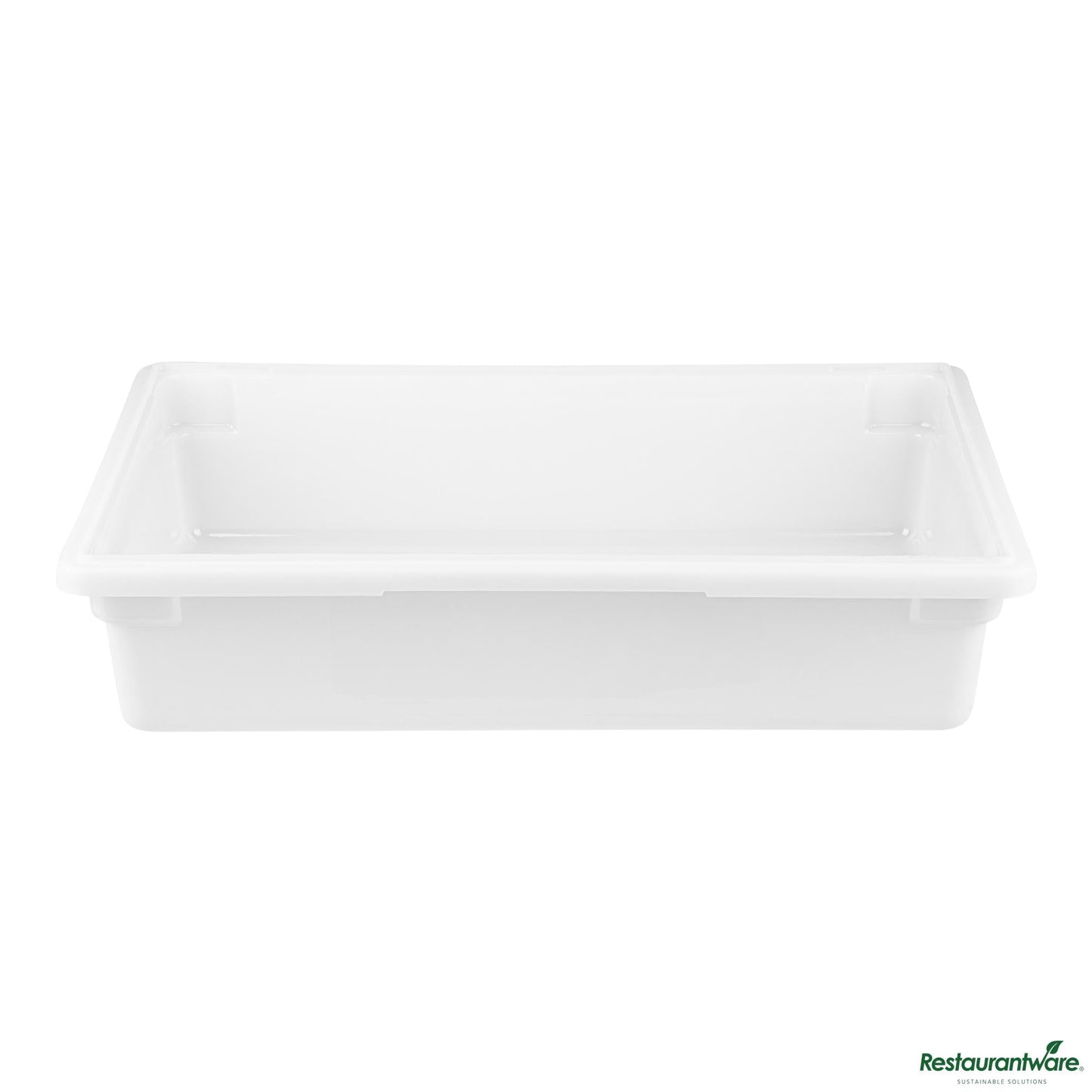 Wholesale Restaurantware Rectangle White Polyethylene Food Storage Box - with Labeling Windows - 26"×18"×6"- Bulk