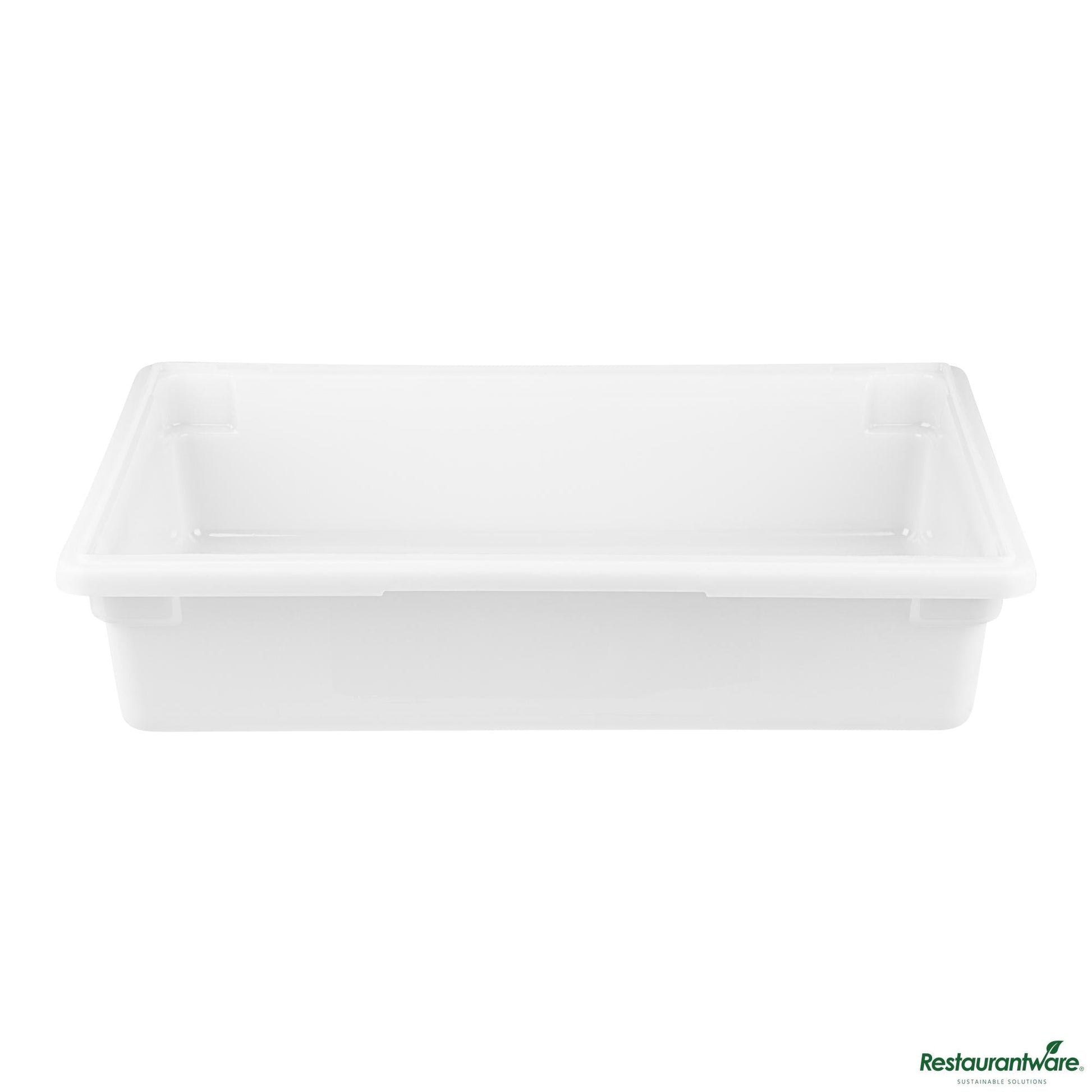 Wholesale Restaurantware Rectangle White Polyethylene Food Storage Box - with Labeling Windows - 26"×18"×6"- Bulk