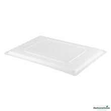 Wholesale Restaurantware Rectangle White Polyethylene Lid - Fits Food Storage Boxes - 26"×18"×1"- Bulk