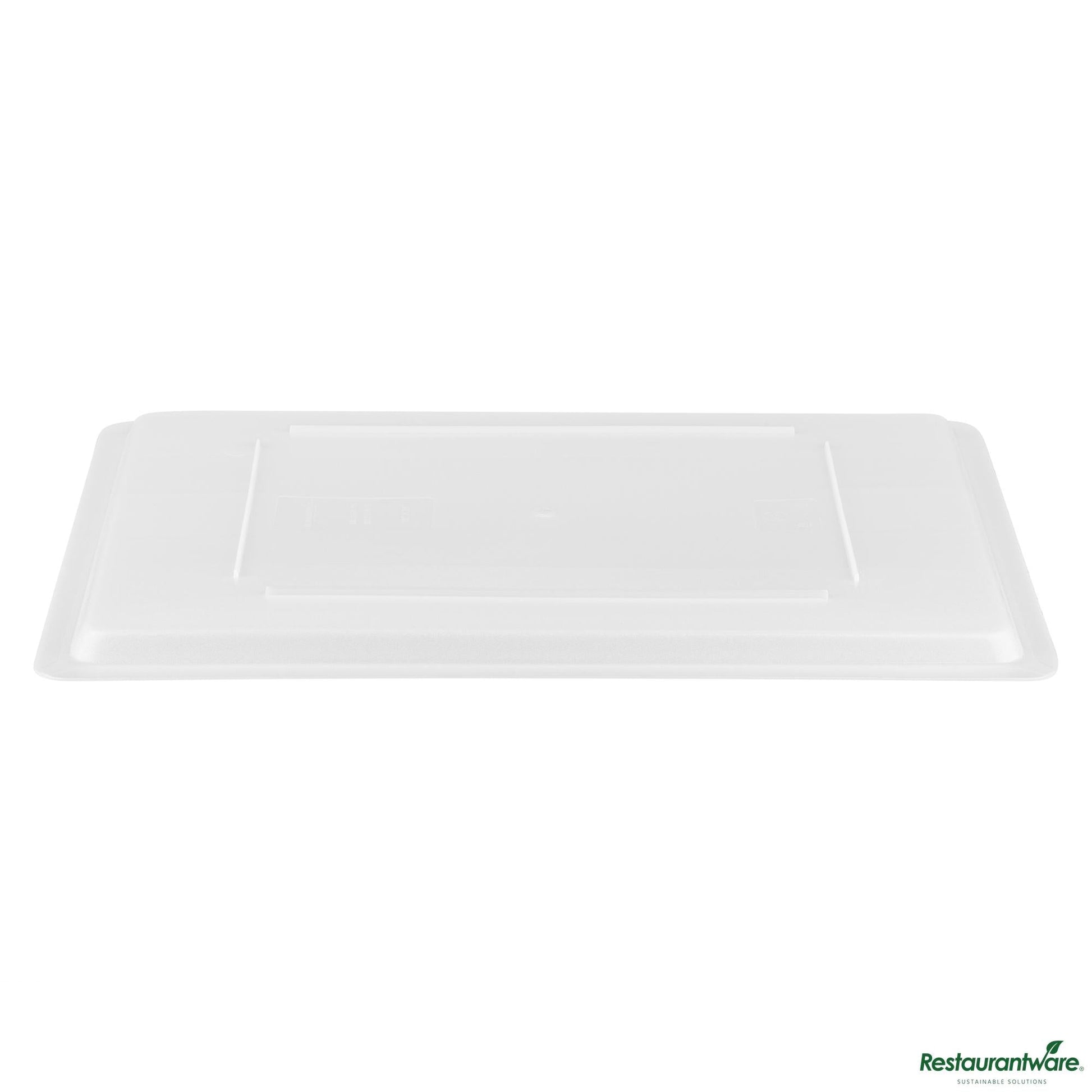 Wholesale Restaurantware Rectangle White Polyethylene Lid - Fits Food Storage Boxes - 26"×18"×1"- Bulk