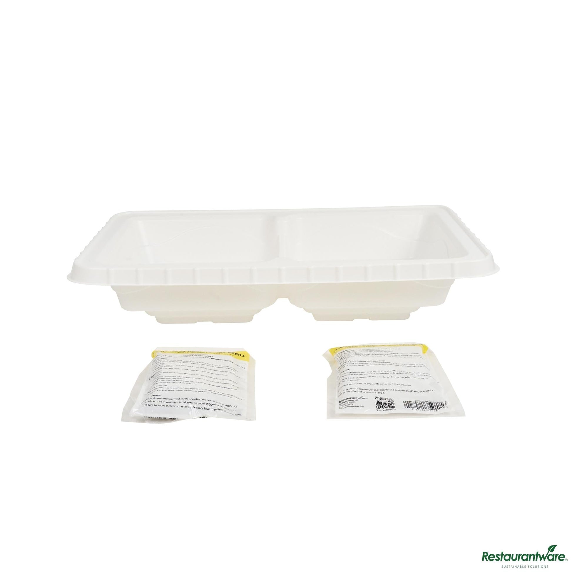 Wholesale Restaurantware White Plastic Flameless Disposable Food Warming Refill Kit - 22.8"×15"×4.6"- Bulk