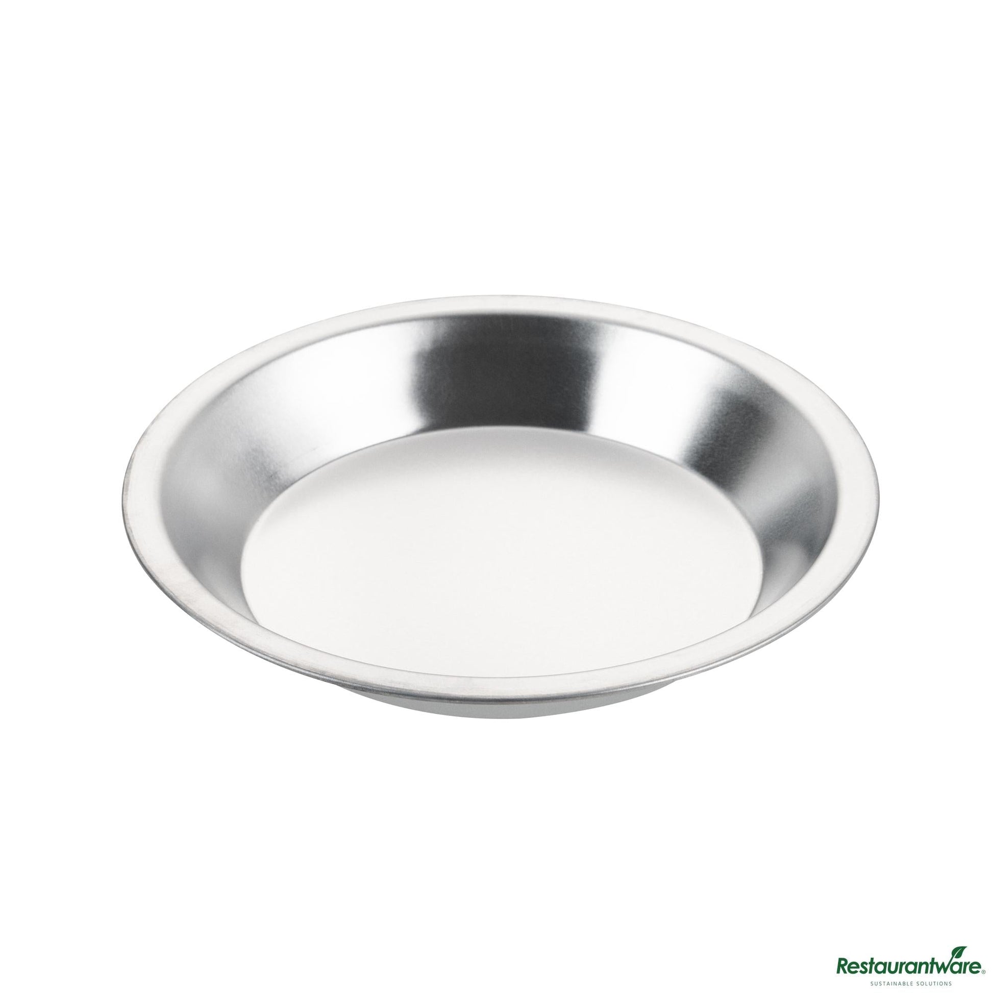 Wholesale Restaurantware 18 Gauge Aluminum Pie Pan - 8.9"×8.9"×1.3"- Bulk