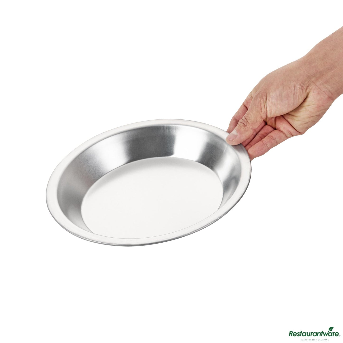 Wholesale Restaurantware 18 Gauge Aluminum Pie Pan - 8.9"×8.9"×1.3"- Bulk