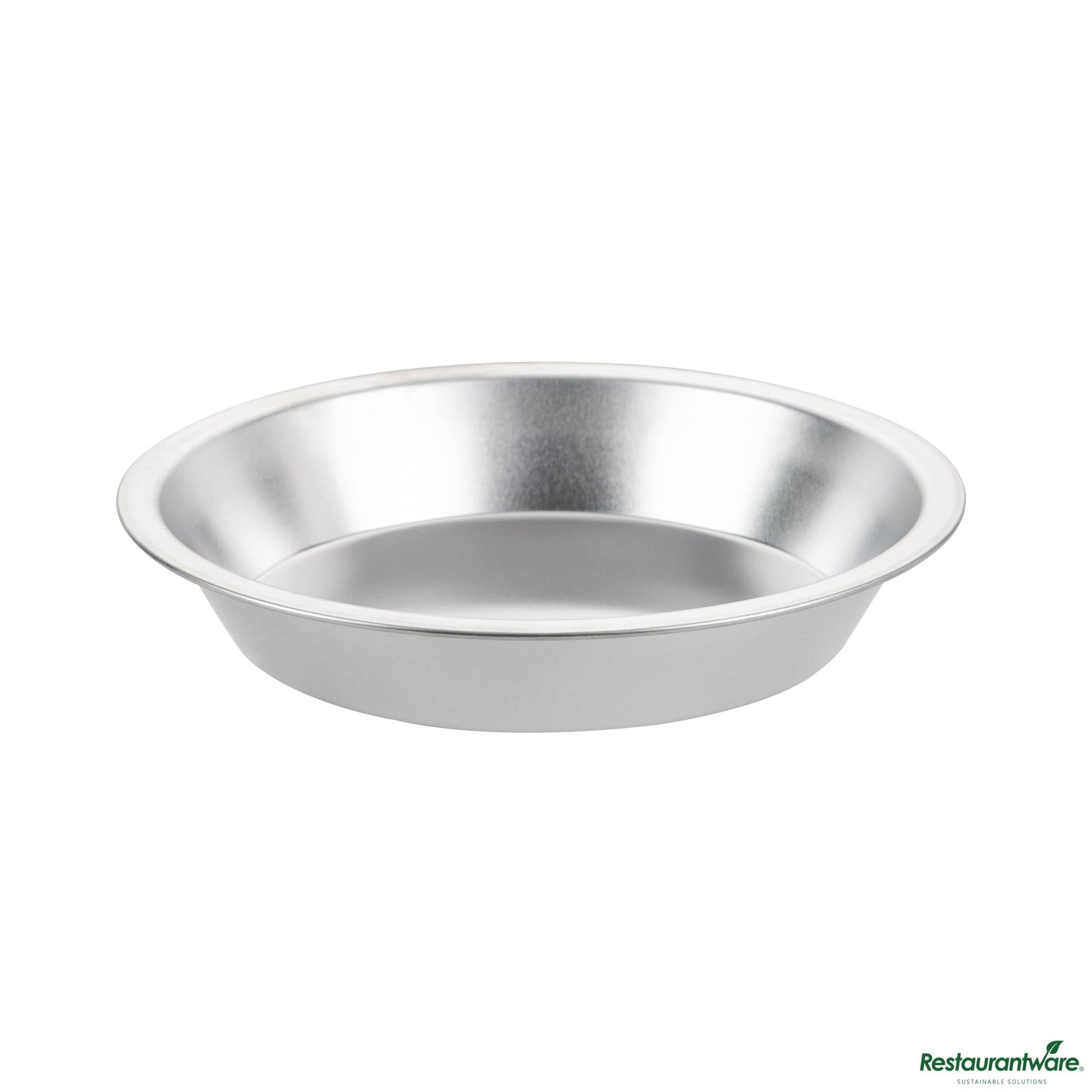 Wholesale Restaurantware 18 Gauge Aluminum Deep Dish Pie Pan - 9.9"×9.9"×1.8"- Bulk