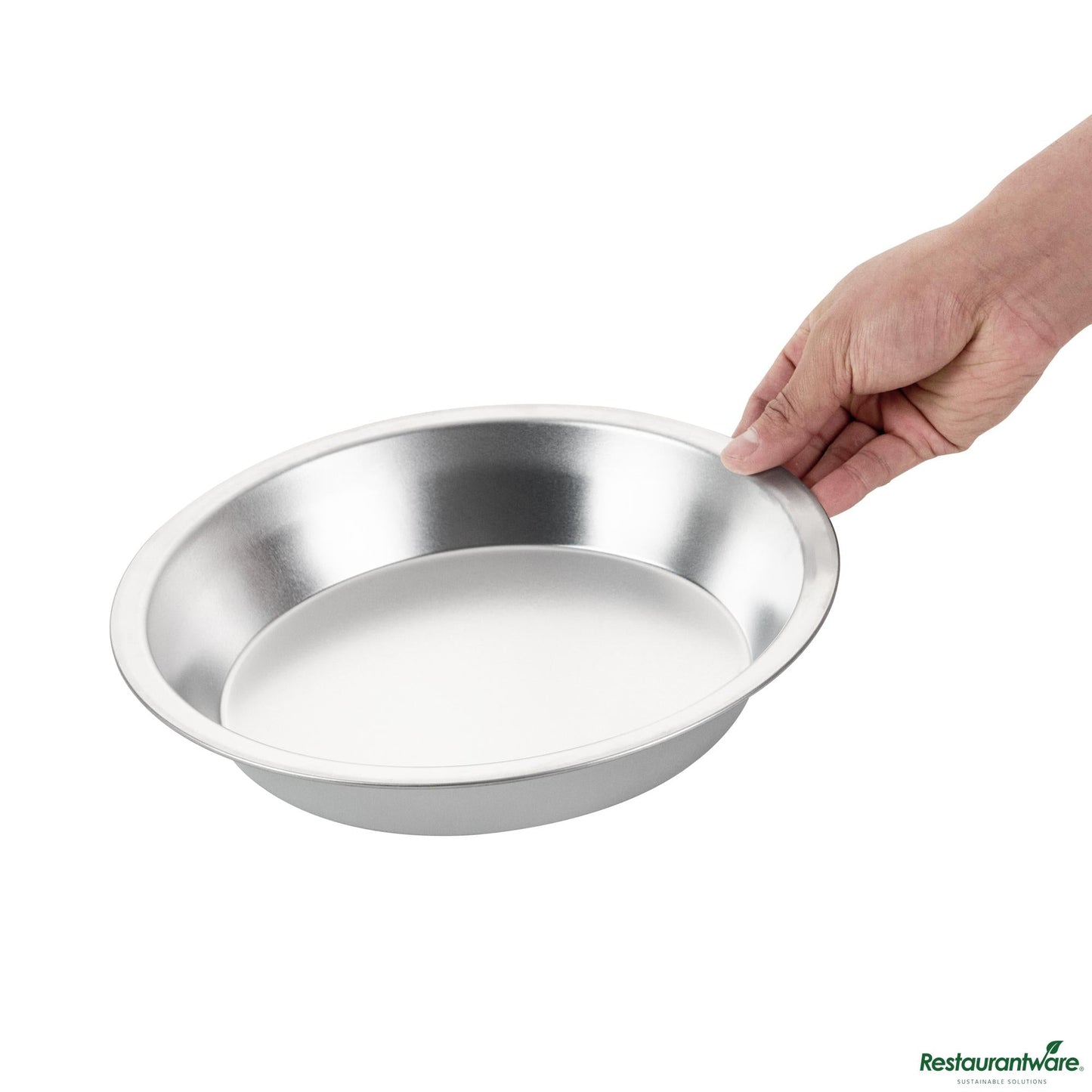 Wholesale Restaurantware 18 Gauge Aluminum Deep Dish Pie Pan - 9.9"×9.9"×1.8"- Bulk