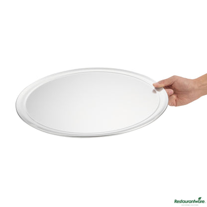 Wholesale Restaurantware Aluminum Wide Rim Pizza Pan - 16"×16"×0.4"- Bulk