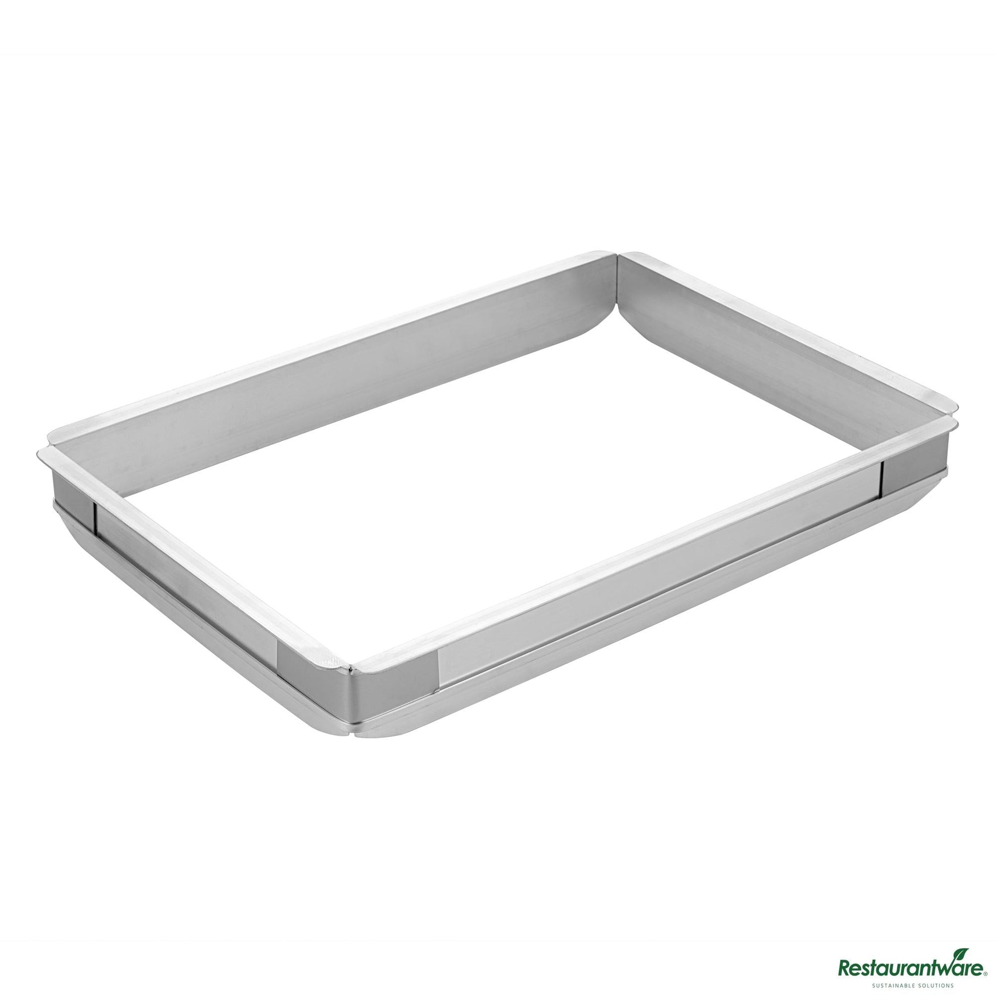 Wholesale Restaurantware Aluminum Half Size Sheet Pan Extender - 17.3"×12.4"×2"- Bulk