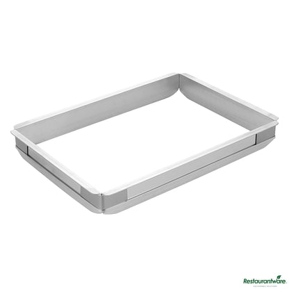 Wholesale Restaurantware Aluminum Half Size Sheet Pan Extender - 17.3"×12.4"×2"- Bulk