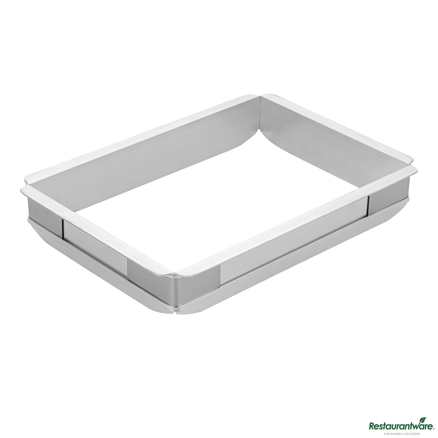 Wholesale Restaurantware Aluminum Quarter Size Sheet Pan Extender - 12.6"×9.2"×2"- Bulk