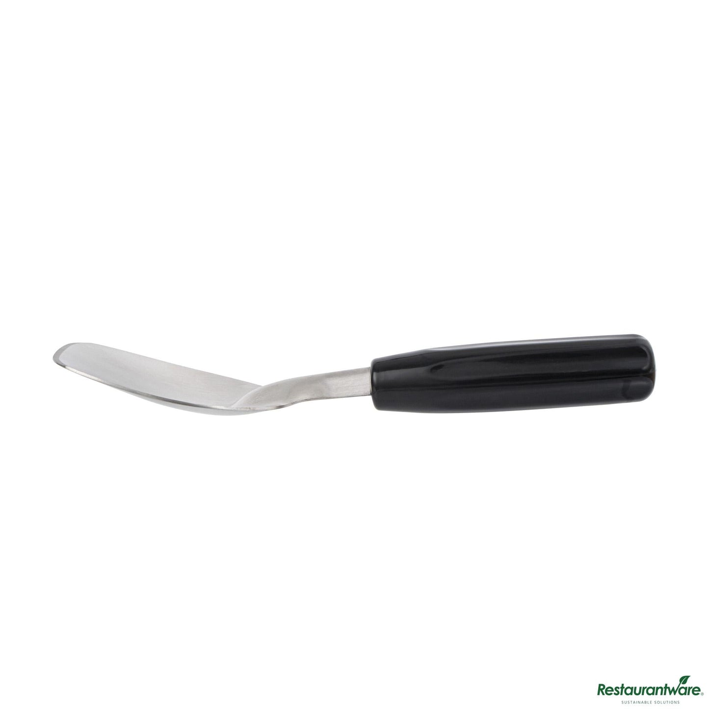 Wholesale Restaurantware Stainless Steel Ice Cream Spade - with Black Handle - 9.3"×2.8"×1.2"- Bulk