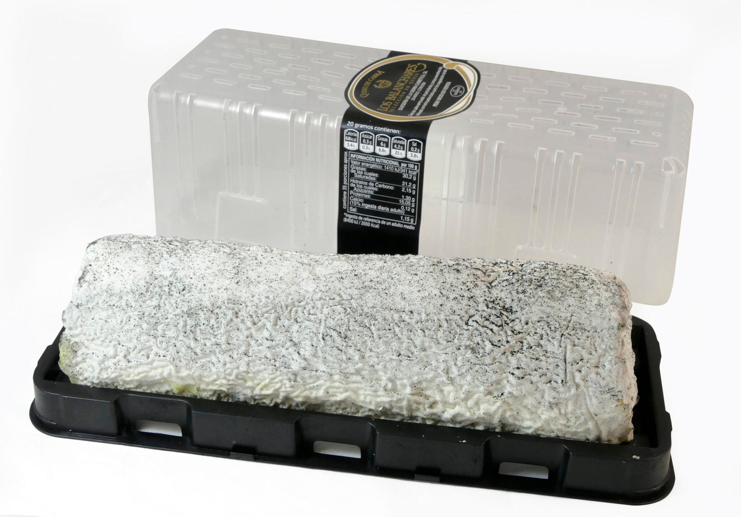 Wholesale Balanchares Ceniza Rulo Goat Cheese, 800g (Spanish Soft-Ripened)- Bulk