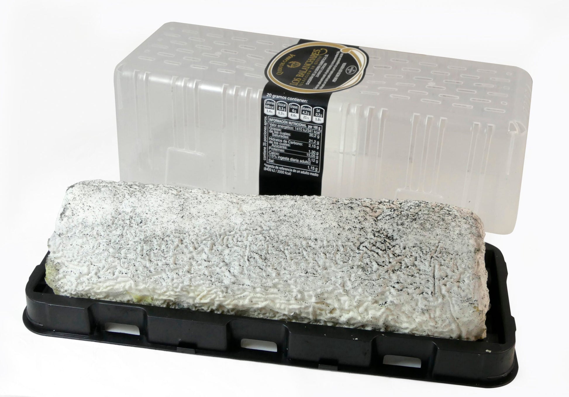 Wholesale Balanchares Ceniza Rulo Goat Cheese, 800g (Spanish Soft-Ripened)- Bulk