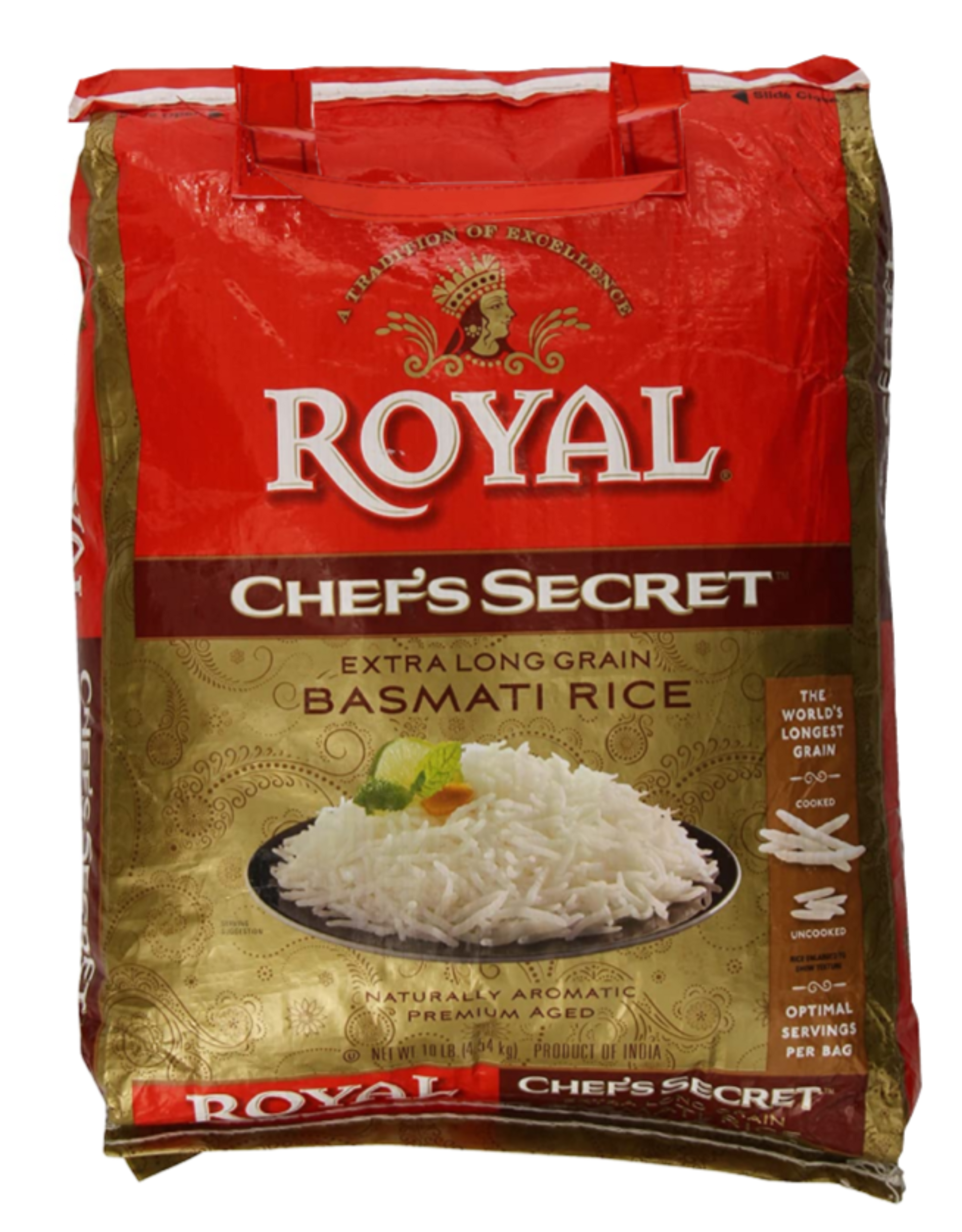 Wholesale Royal Chef Secret Extra Long Basmati Rice 10lb- Bulk