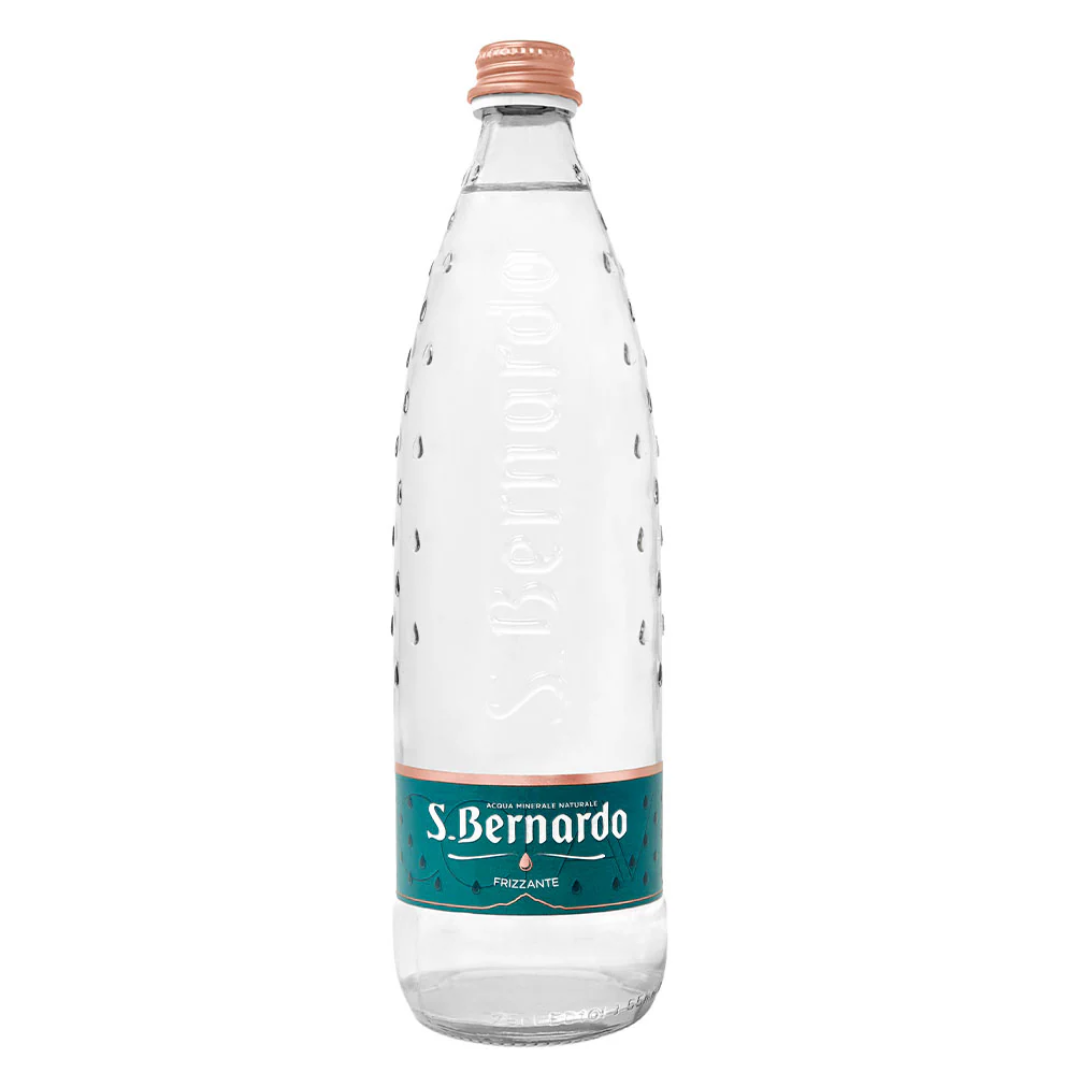 Wholesale S. Bernardo Sparkling Mineral Water - 33.8oz - Glass Bottle- Bulk